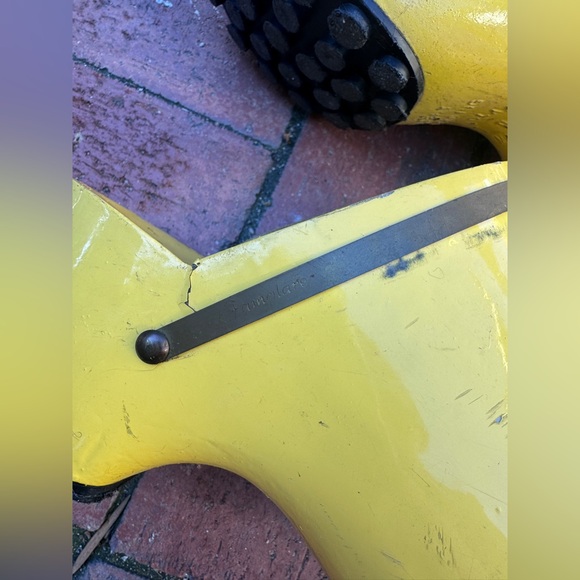 70s Vintage Amsterdam Famolare Yellow Fiberglass Clogs Sz 8 - Picture 5 of 10